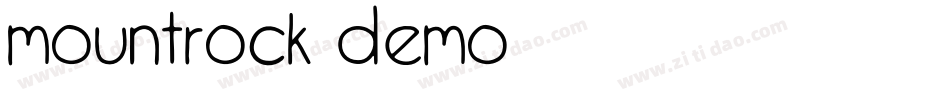 Mountrock DEMO字体转换